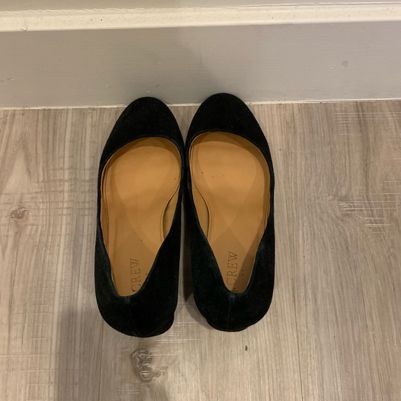 jcrew black suede block heeled pumps - Picture 3 of 4
